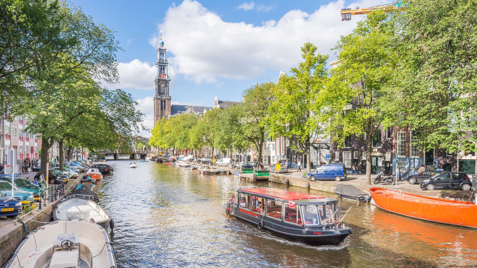 Barcos em amsterdã