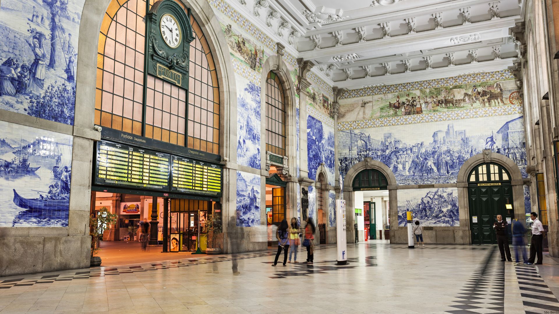 Estação de São bento na cidade do Porto